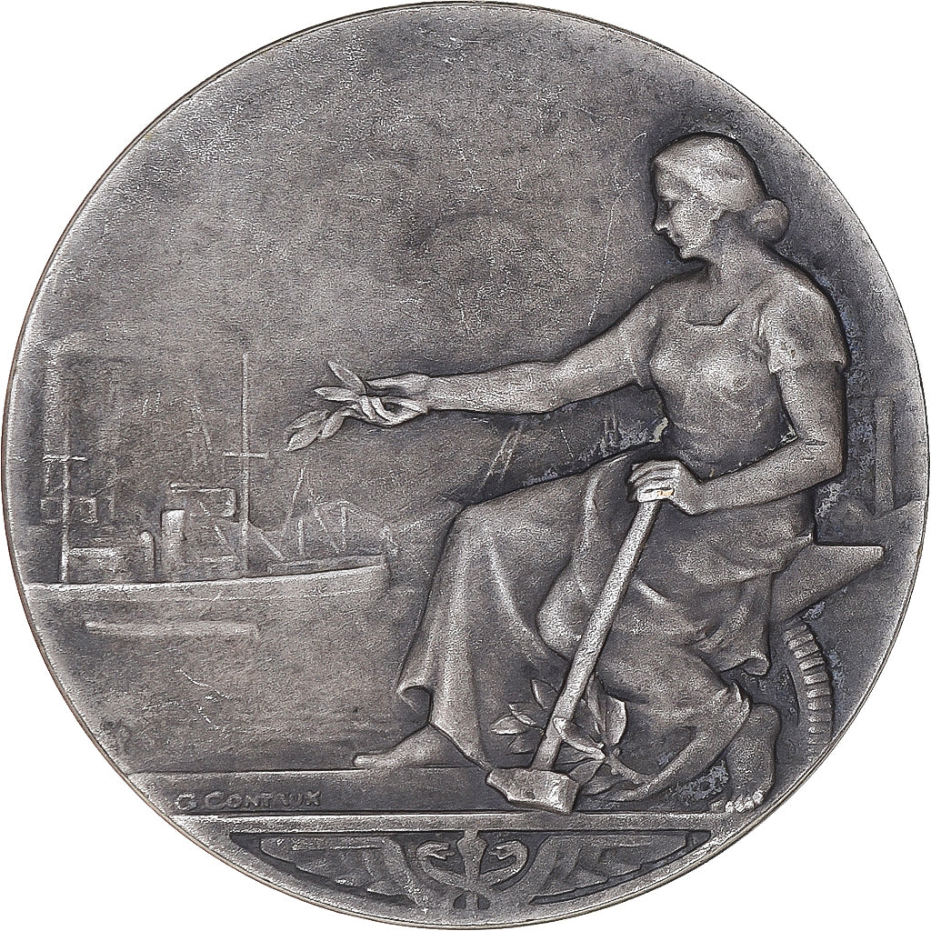 France, Medal, Chambre de Commerce de Honfleur, Business & industry, Contaux