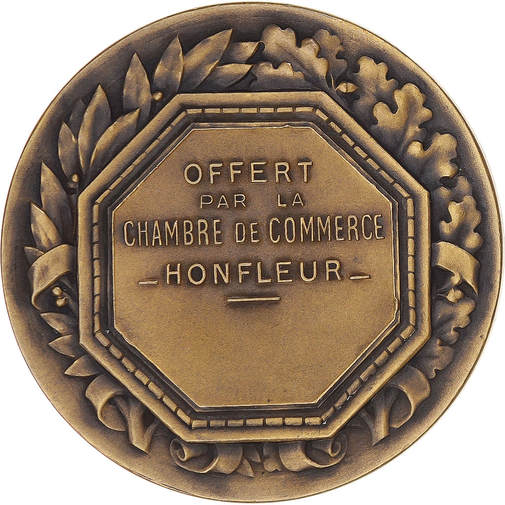 France, Medal, Chambre de Commerce de Honfleur, Business & industry, Contaux