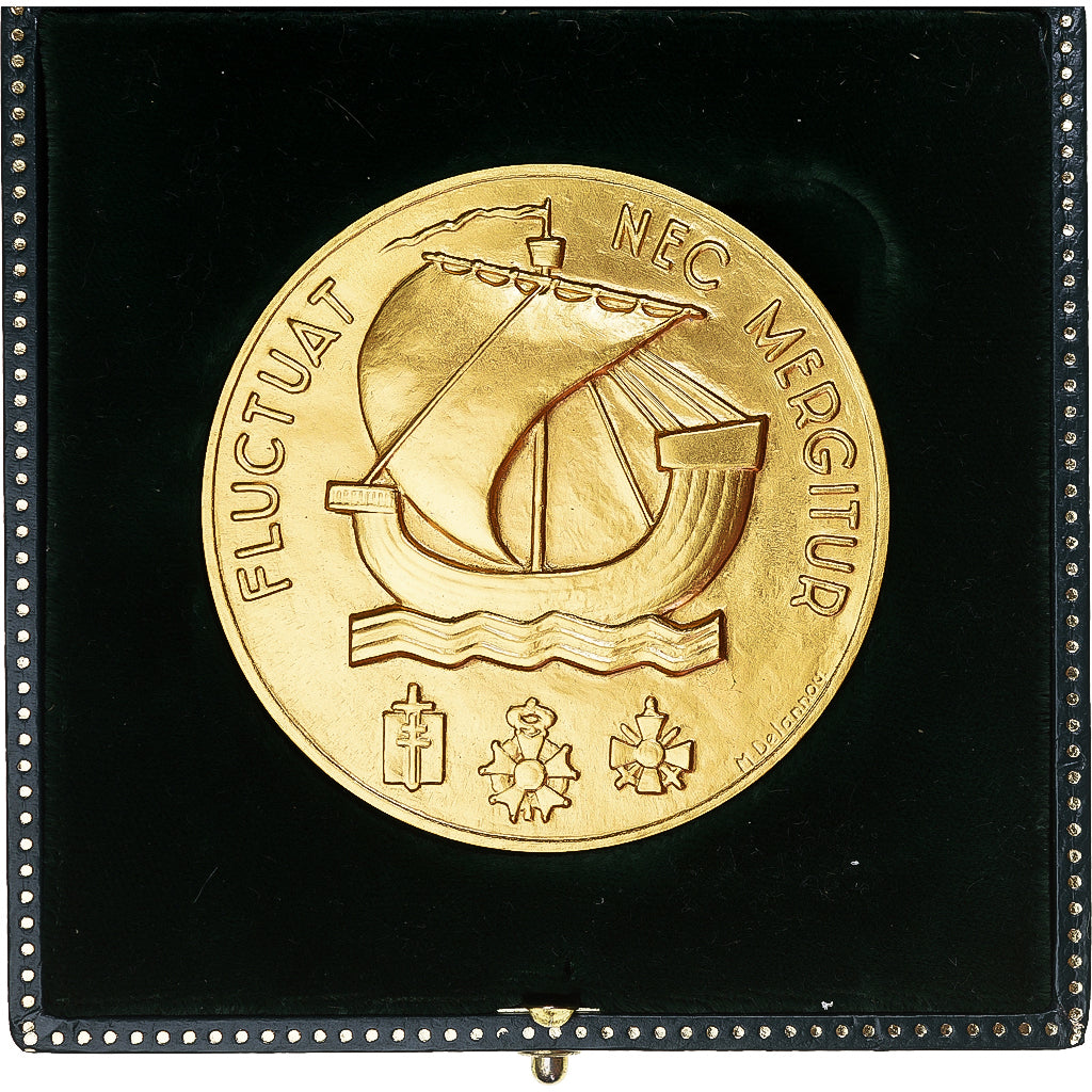 France, Médaille, Ville de Paris, Fluctuat nec Mergitur, 2015, Delannoy, SPL+