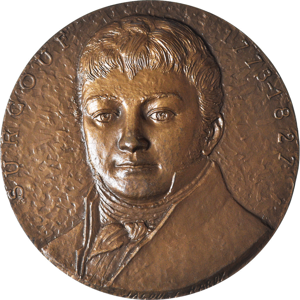 France, Médaille, Robert Surcouf Saint Malo Corsaire Pirate abordage d'un