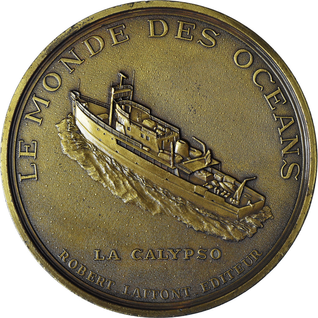 França, medalha, Commandant Jacques Yves Cousteau, Duboc, AU(55-58), Bronze