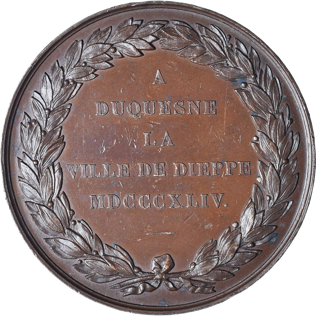 Francia, medaglia, Ville de Dieppe - Louis Philippe I, History, 1844, Depaulis