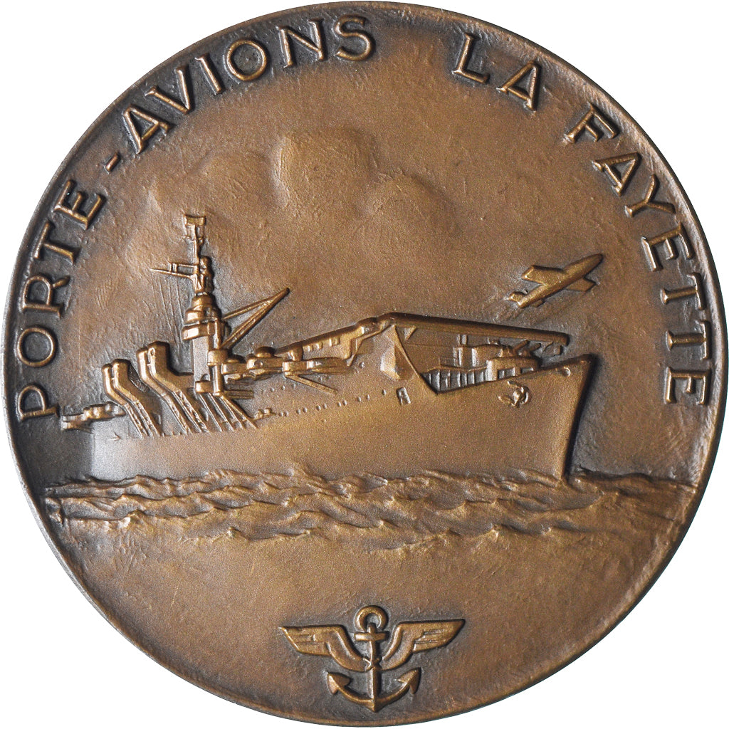 France, Medal, Porte-Avions La Fayette, Guiraud, MS(60-62), Bronze