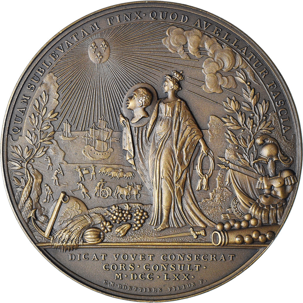 Frankreich, Medaille, LOUIS XV, RATTACHEMENT DE LA CORSE À LA FRANCE