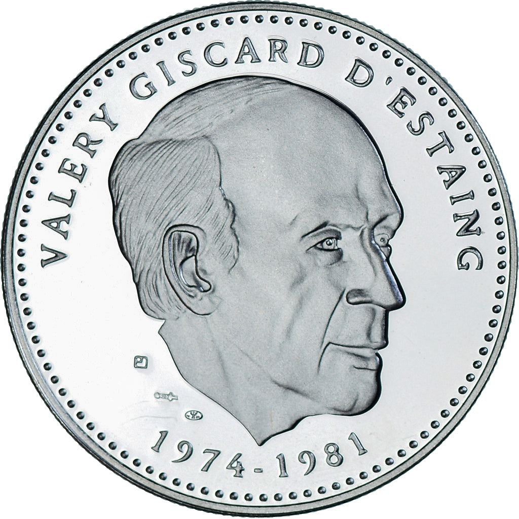 France, Medal, Ve République, Valery Giscard d'Estaing, MS(65-70), Silver
