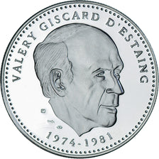 France, Medal, Ve République, Valery Giscard d'Estaing, MS(65-70), Silver