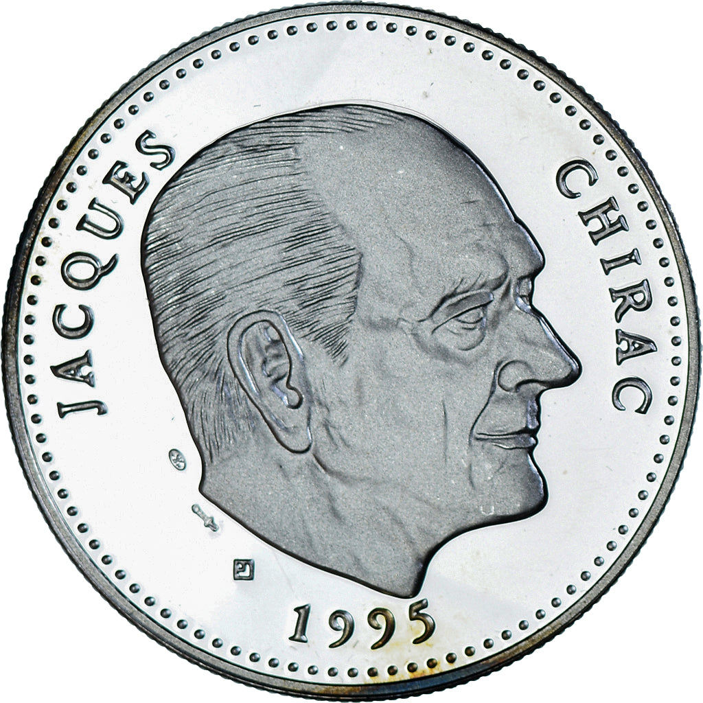 France, Medal, Les Présidents de la République, Jacques Chirac, MS(63), Silver