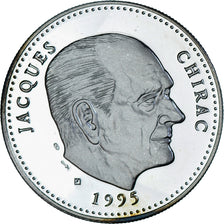 France, Medal, Les Présidents de la République, Jacques Chirac, MS(63), Silver