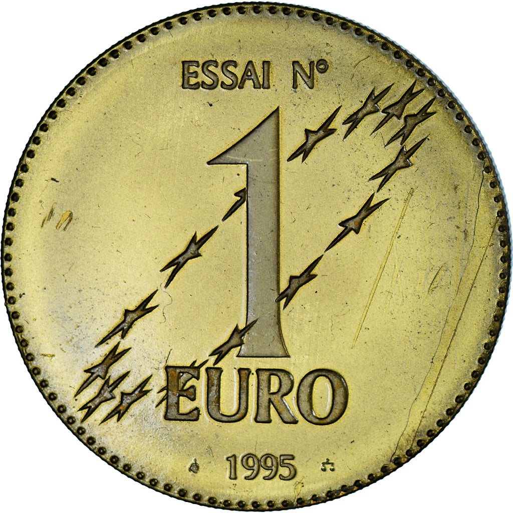 France, Medal, Essai 1 euro, 1995, Europa, MS(63), Bronze Florentin