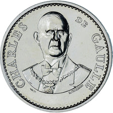Francia, medaglia, Les Présidents de la République, Charles De Gaulle, 1994