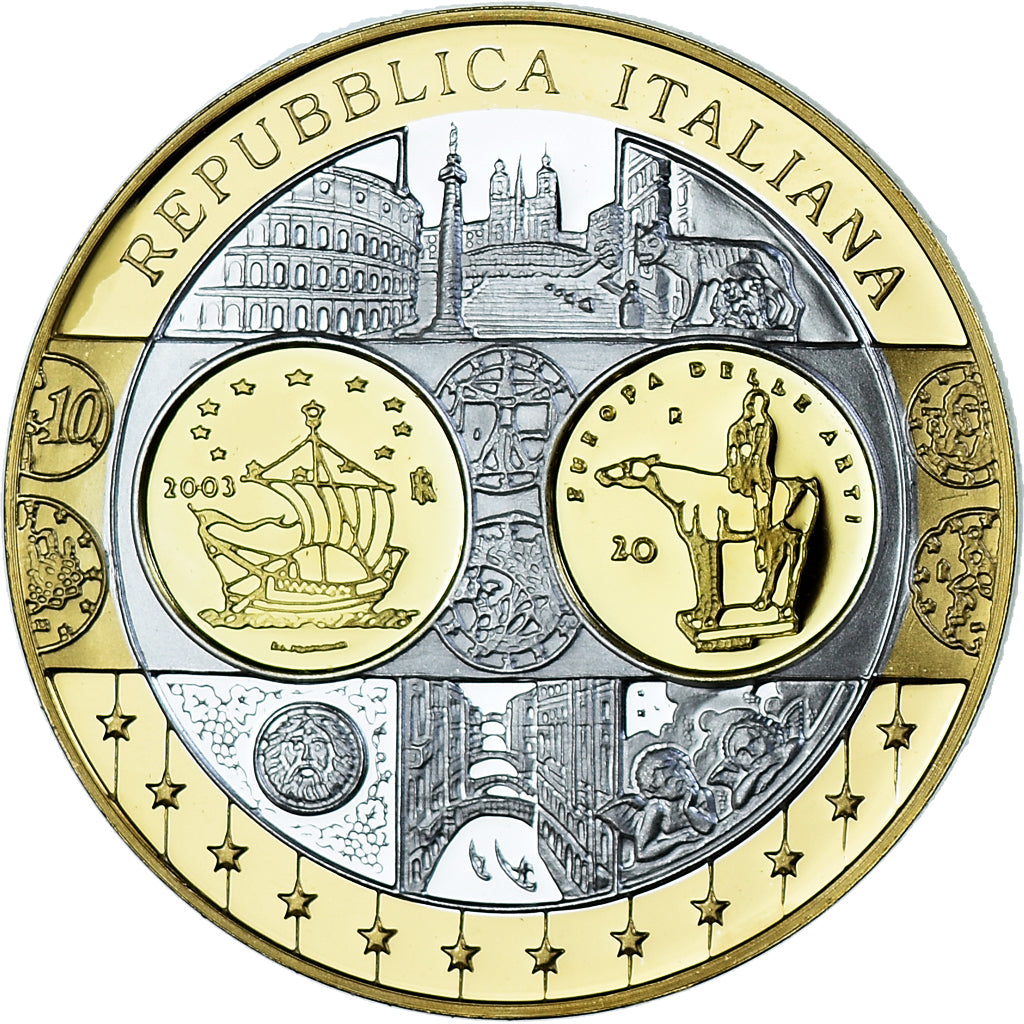 Italia, medalla, L'Europe, L'Italie, Politics, FDC, FDC, Plata