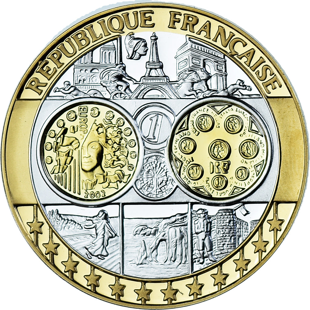 France, Medal, L'Europe, République Française, Politics, FDC, MS(65-70)