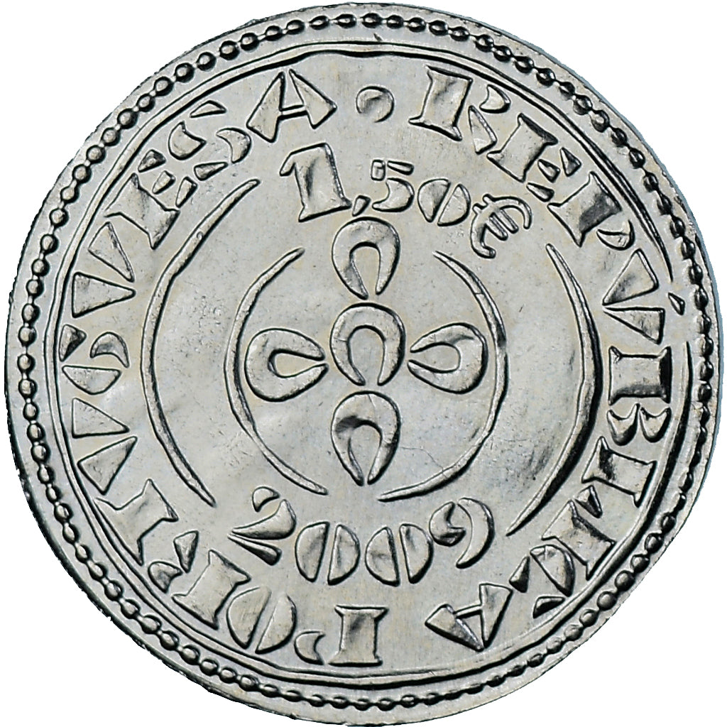 Moneda, Portugal, 1.5 EURO, 2009, El morabitino, EBC, Cobre - níquel