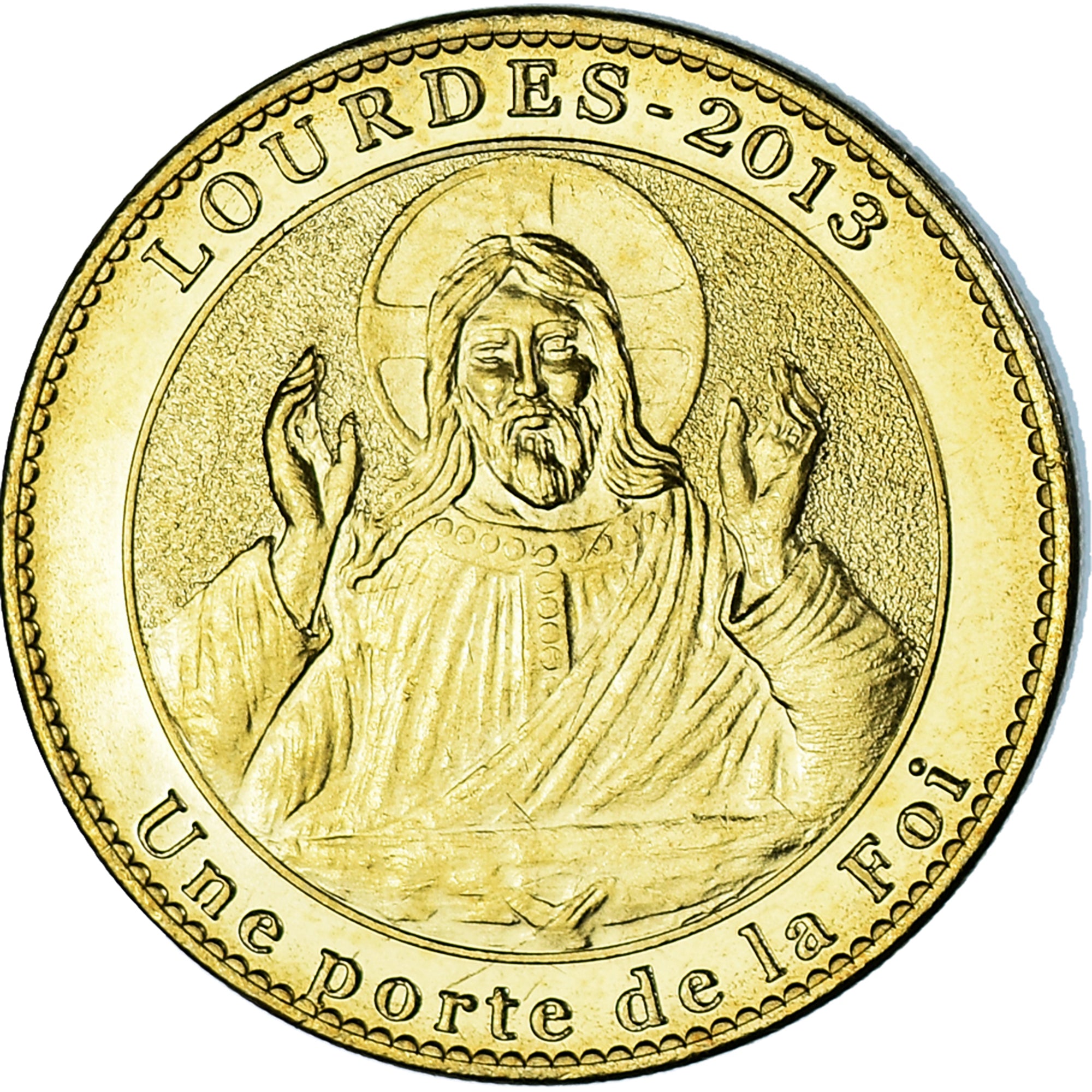 France, Token, Touristic token, Lourdes - Allez boire à la source, 2013