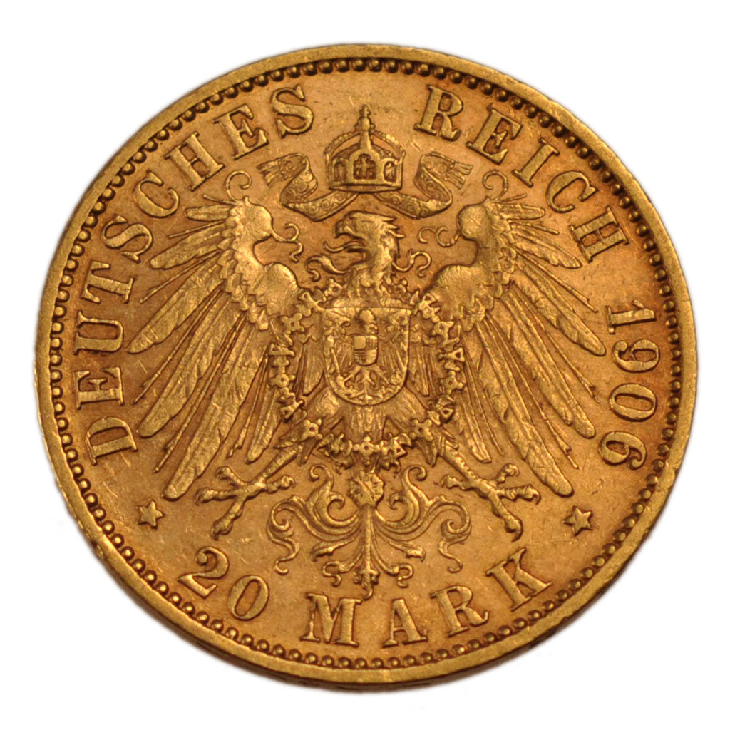 Ernst-Ludwig, Allemagne, Hesse-Darmstade, 20 Mark