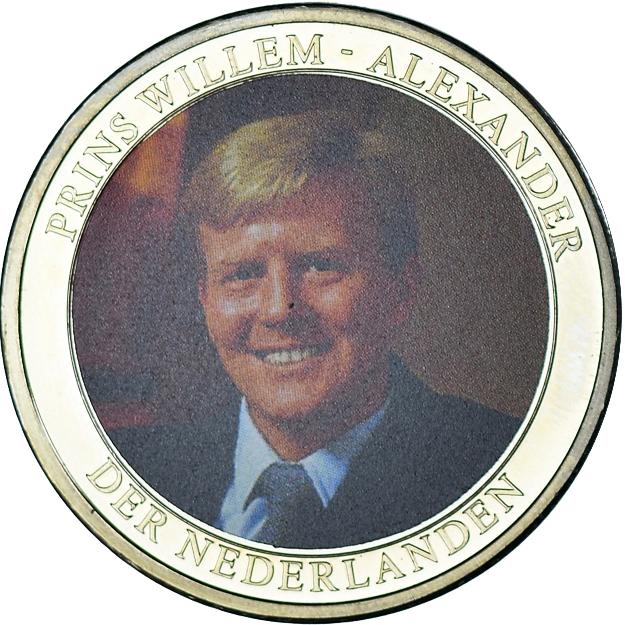 Nederland, Medaille, Prins Willem Alexander, Politics, PR, Copper Gilt
