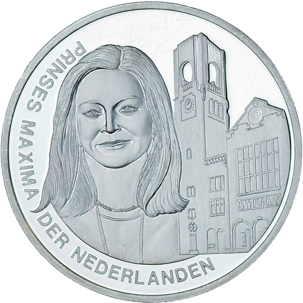 Netherlands, Medal, Prinses Maxima, Politics, MS(63), Silver