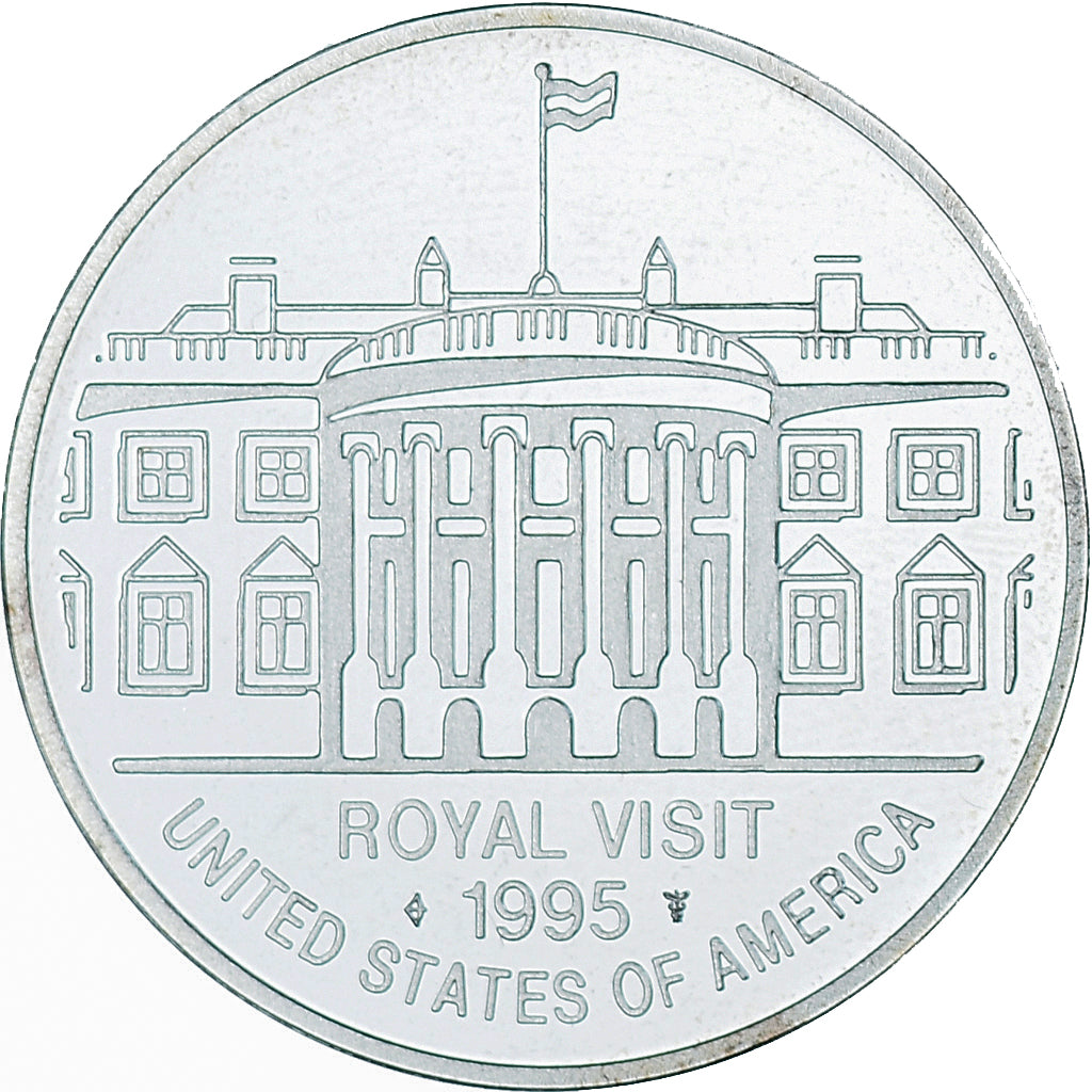 Pays-Bas, Médaille, Royal Visit - United States Of America, Politics, 1995
