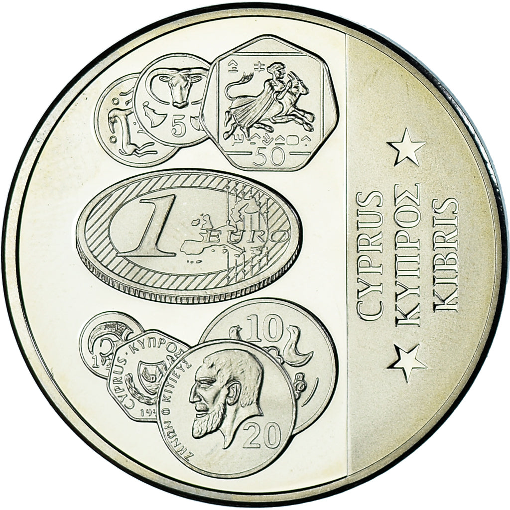 Cyprus, Medal, L'europe, Cyprus, History, MS(63), Copper-nickel