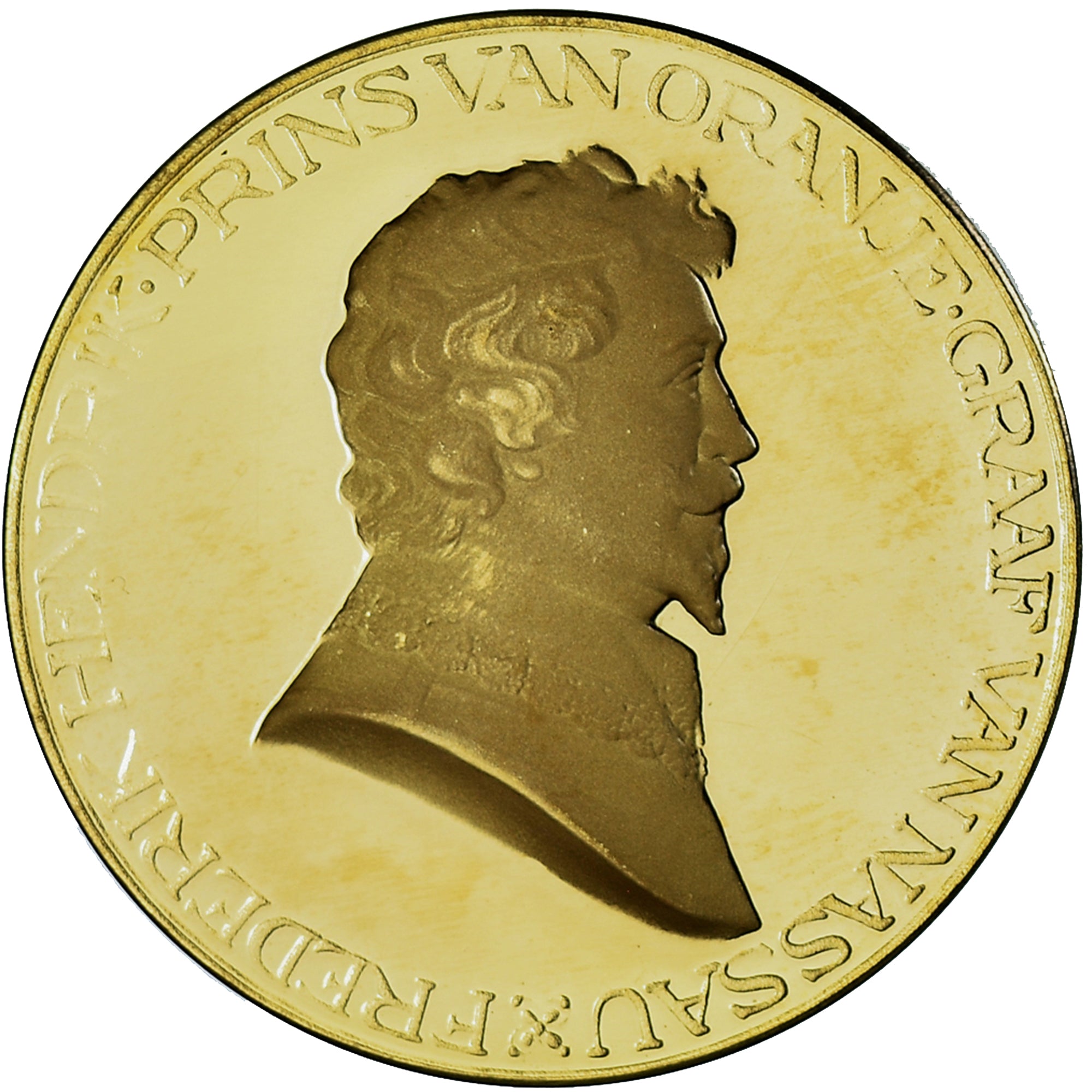 Pays-Bas, Médaille, Frederik Henrik Prins, History, SUP, Copper-Nickel Gilt