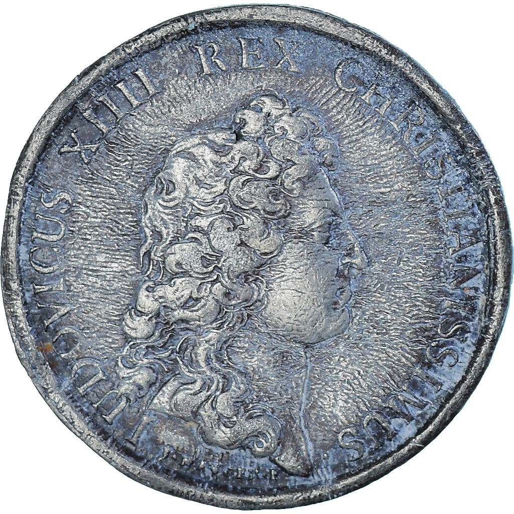 Frankreich, Medaille, Louis XIV, History, S+, Tin-Zinc