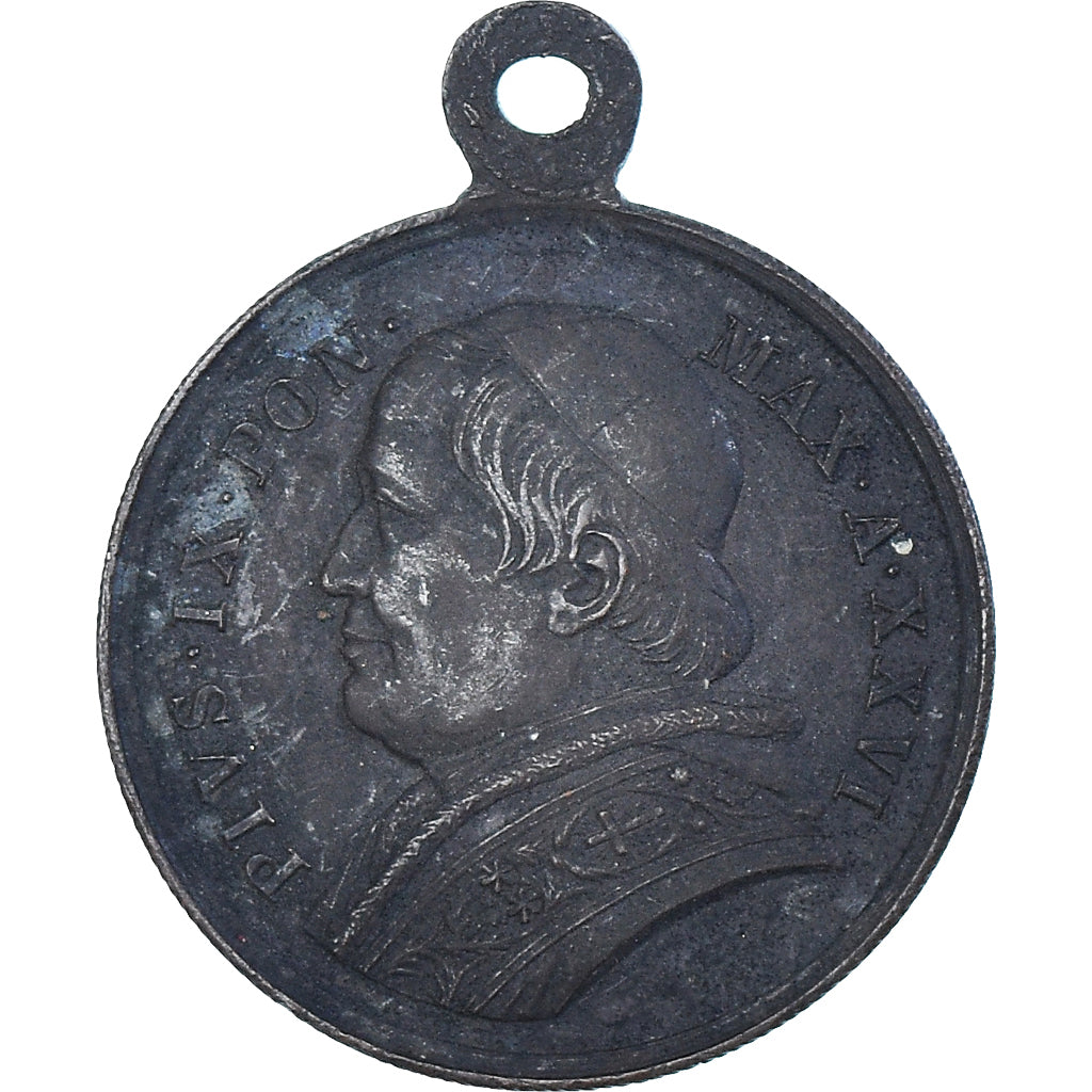 Vatican, Medal, Le Pape Pie IX, Religions & beliefs, AU(50-53), Copper