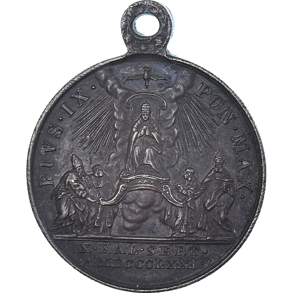 Vatican, Medal, Le Pape Pie IX, Religions & beliefs, AU(50-53), Copper