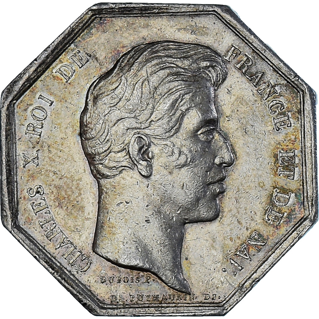 Frankreich, betaalpenning, Charles X, Chambre de Commerce de Lille, De