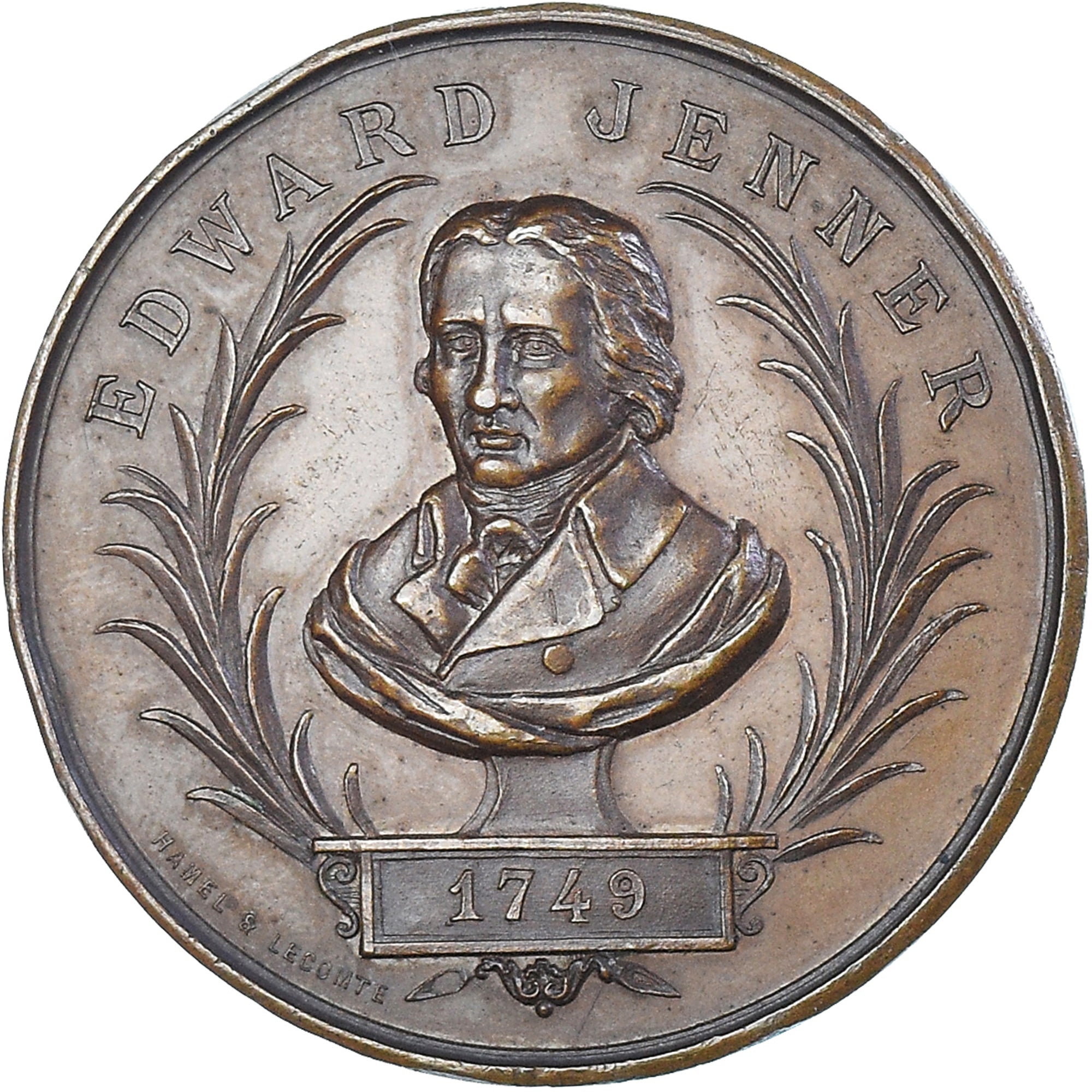 Frankrijk, Medaille, French Third Republic, Medicine, 1891, Hamel, PR, Bronzen