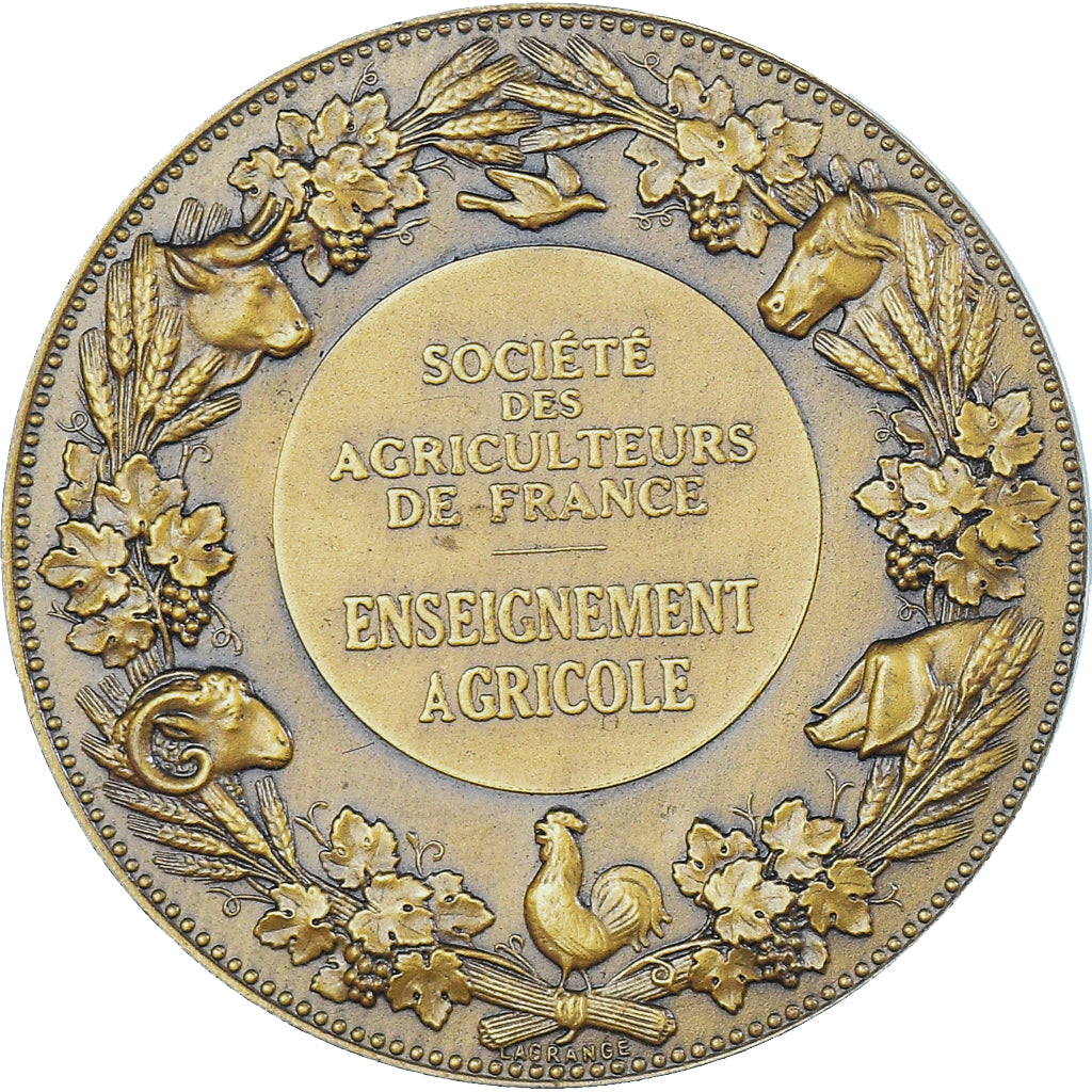 France, Médaille, Société des agriculteurs de France, Lagrange, SUP, Bronze