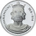 France, Medal, Les Rois de France, Charlemagne, History, MS(64), Silver