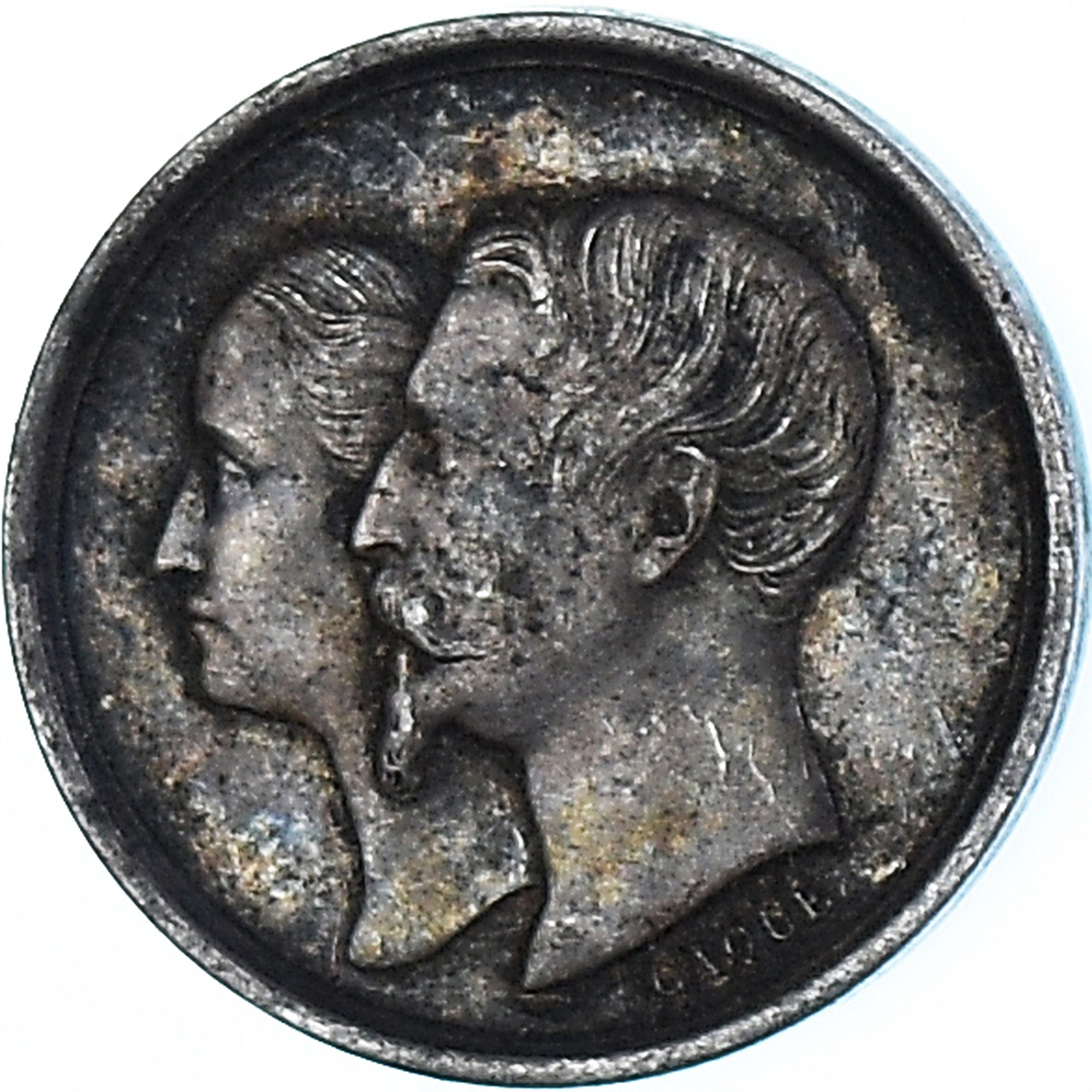 Frankreich, Medaille, Napoléon III, Naissance de Louis Napoléon, 1856, Caqué