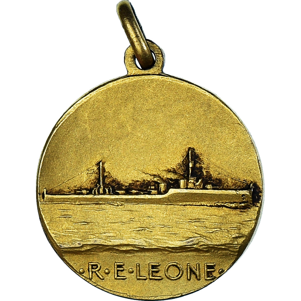 Frankreich, Medaille, RE Leone - QVIA SUM LEO, Fauna, VZ, Gilt Bronze