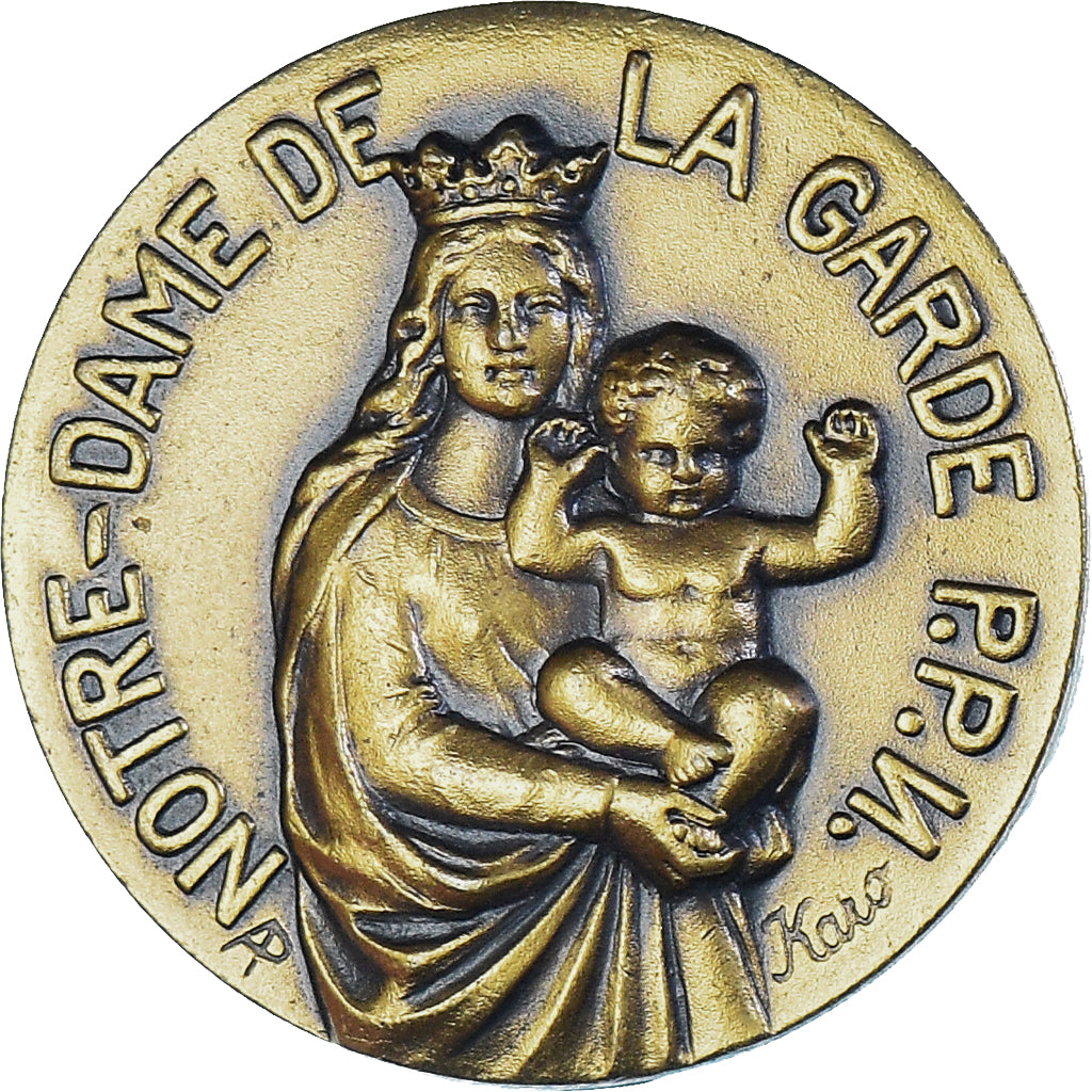 France, Médaille, Notre-Dame de la Garde, Religions & beliefs, SUP, Bronze