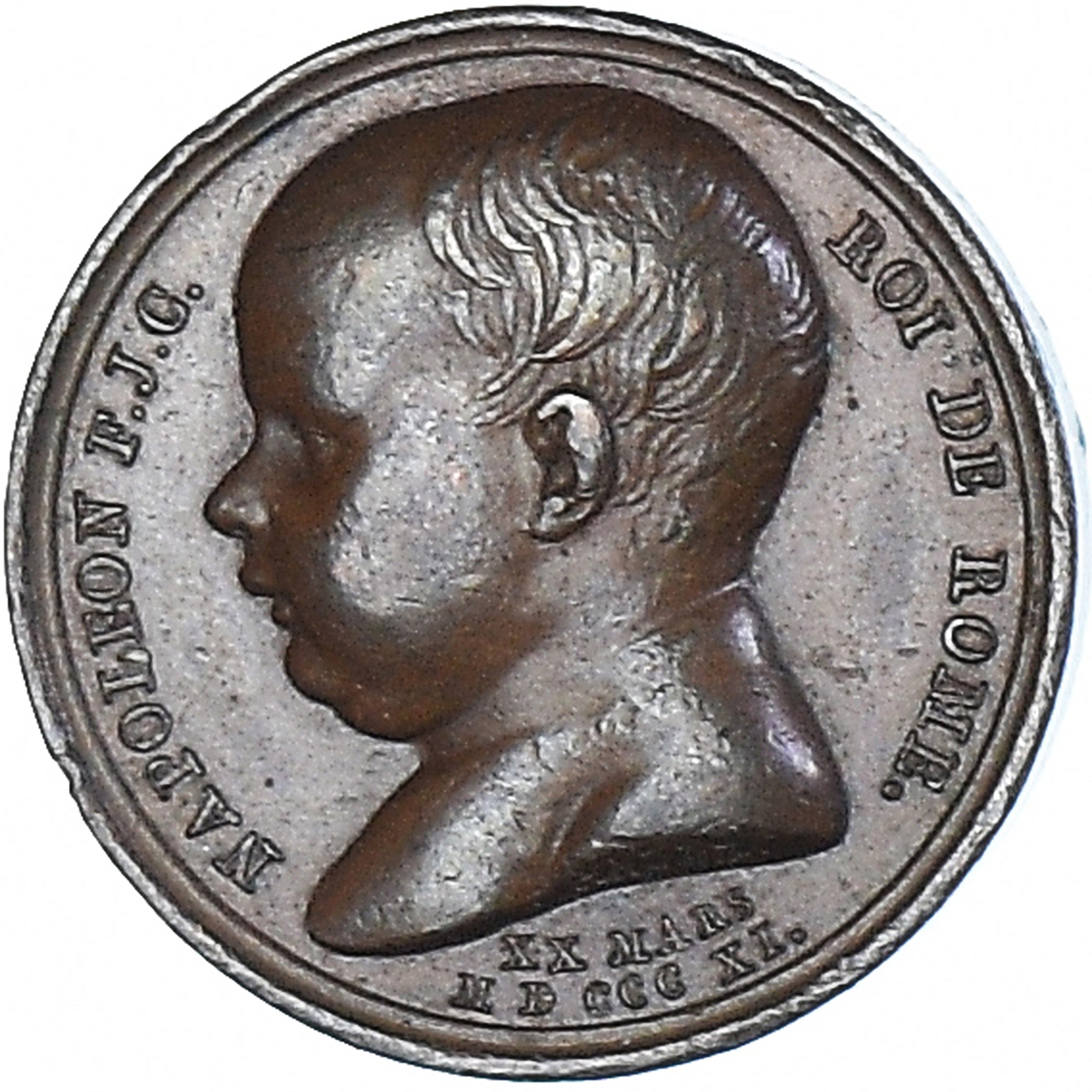 França, medalha, Napoléon III, Naissance de Louis Napoléon, 1856, Andrieu