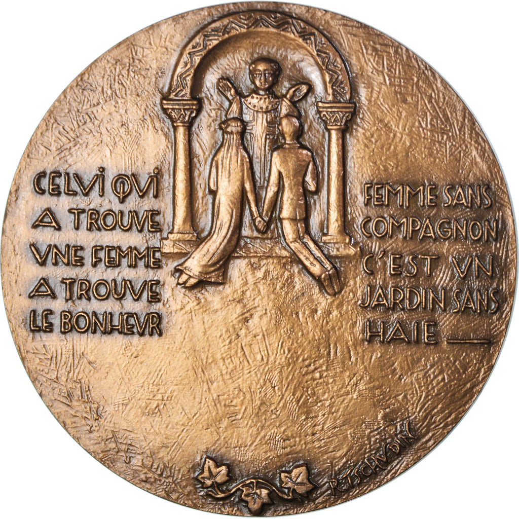 França, medalha, Mariage - Il n'est pas bon que l'homme soit seul, Wedding