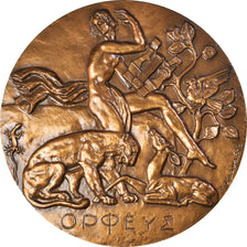 Frankreich, Medaille, Orphée - Musique, Arts & Culture, 1980, Delamarre, UNZ