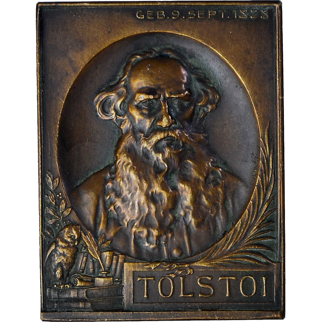 Germany, Medal, Léon Tolstoï, Arts & Culture, AU(50-53), Bronze