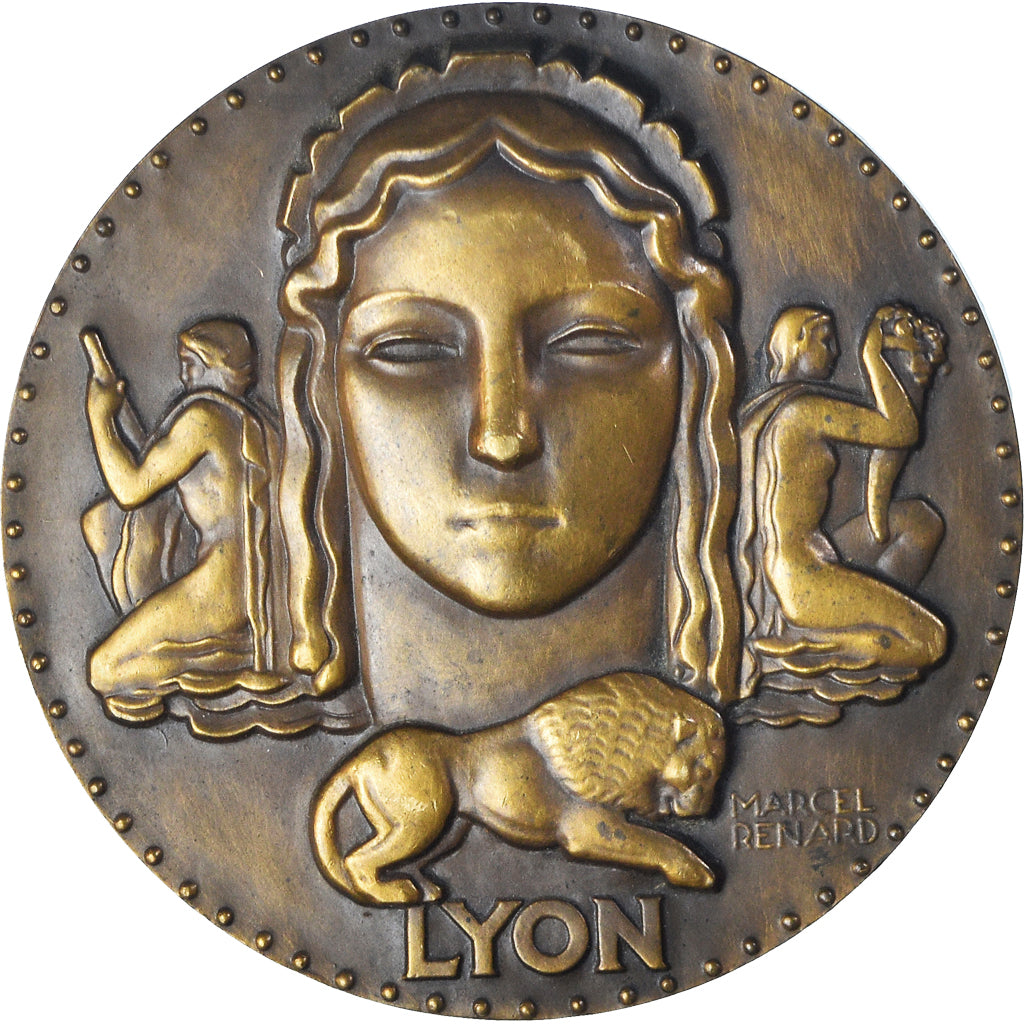 Francia, medaglia, Ville de Lyon - Avant Lion Meilhor Avant, Marcel Renard, BB+