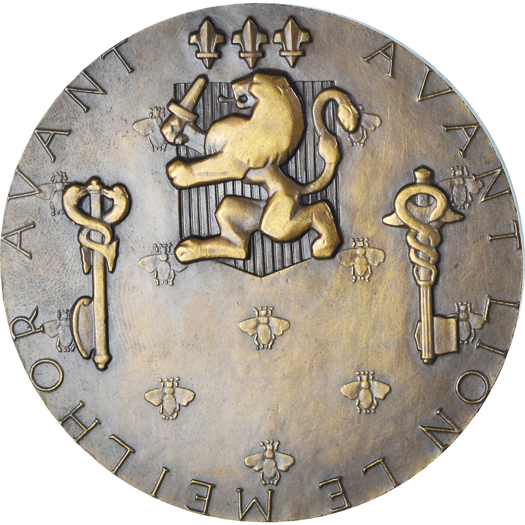 Francia, medaglia, Ville de Lyon - Avant Lion Meilhor Avant, Marcel Renard, BB+