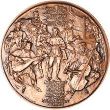 France, Médaille, Musique Elizabethaine, History, 1977, SPL, Cuivre