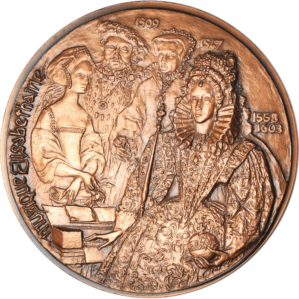 France, Médaille, Musique Elizabethaine, History, 1977, SPL, Cuivre