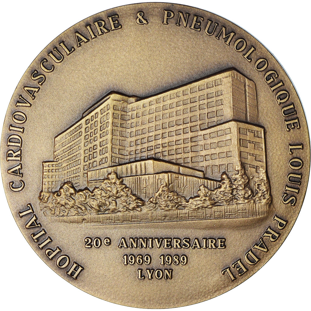 France, Medal, Professeur Roger Froment - Hôpital Lyon - 20eme Anniversaire