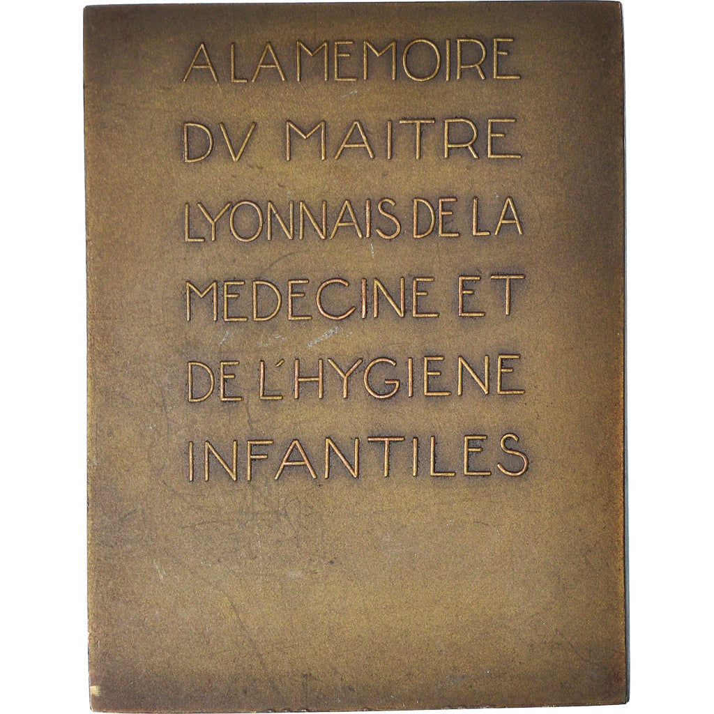 France, Medal, Médecine, Professeur Edmund Weill, 1925, Renard, AU(55-58)