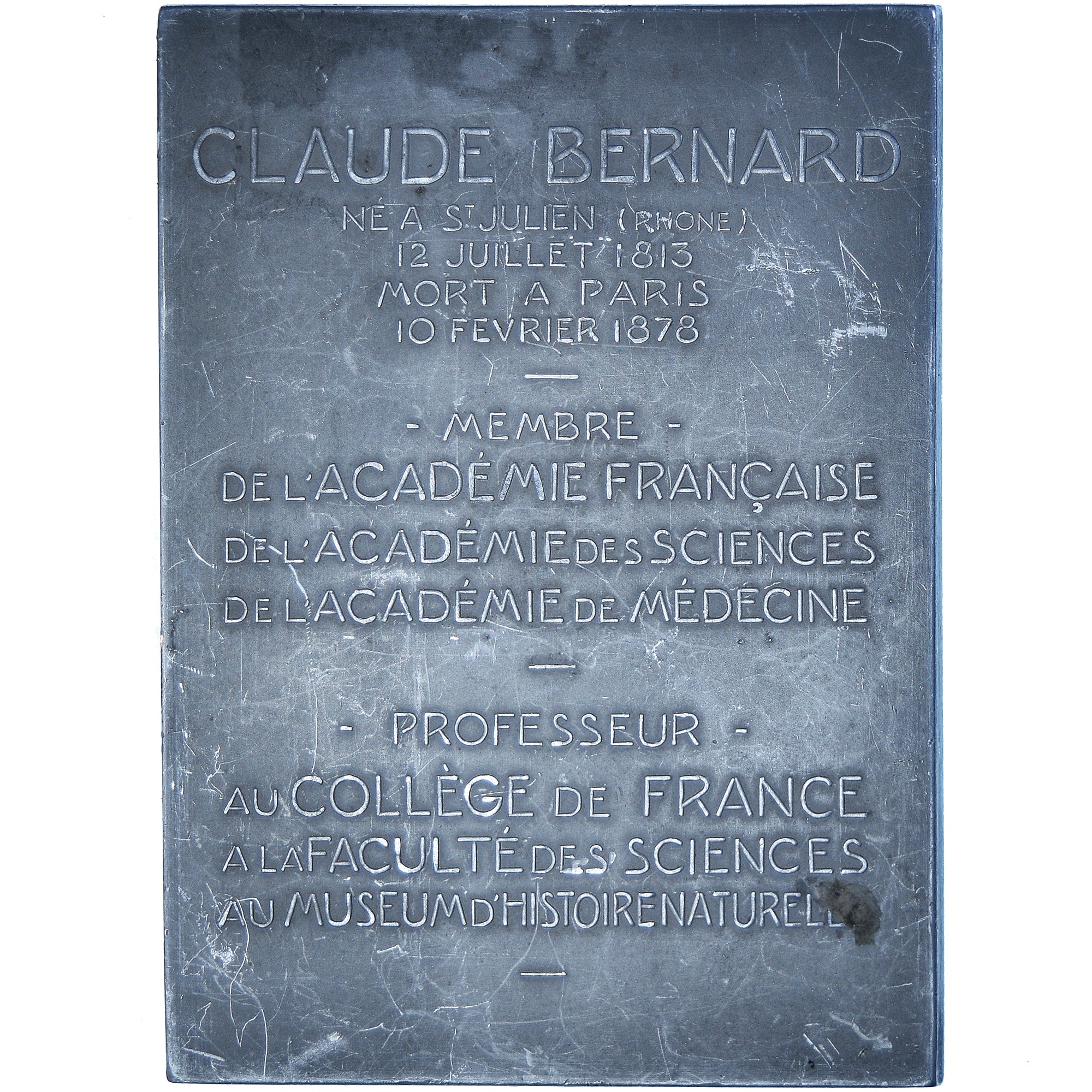 Francia, medalla, Claude Bernard, Medicine, 1913, Deschiens, MBC+, Aluminio