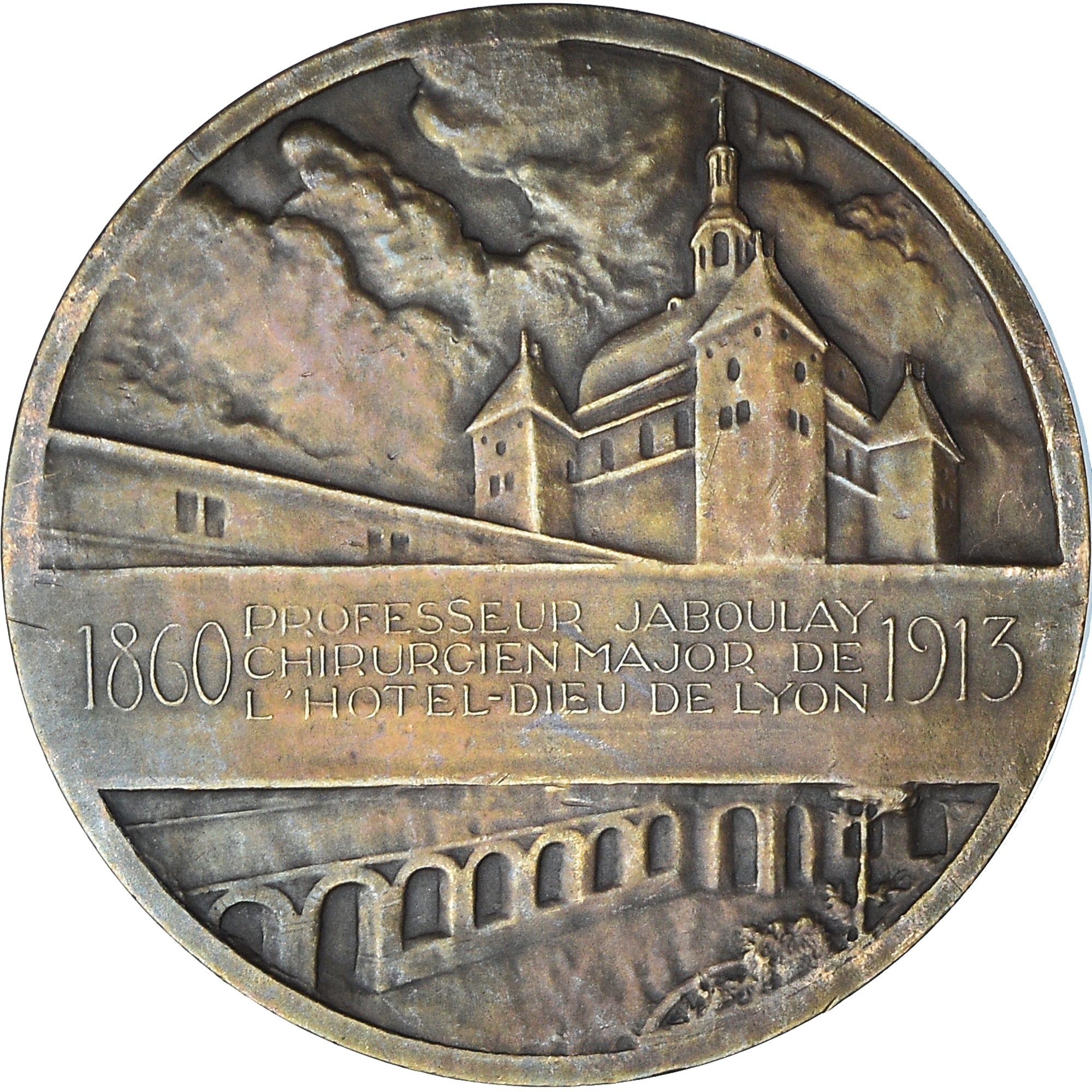 Frankreich, Medaille, Médecine, Professeur Jaboulay, Lyon, 1913, VZ, Bronze