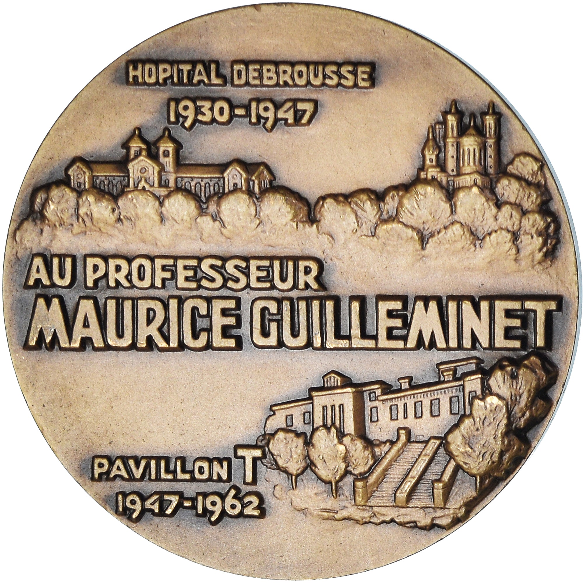 France, Medal, Médecine, Professeur Maurice Guilleminet, 1962, Dulac