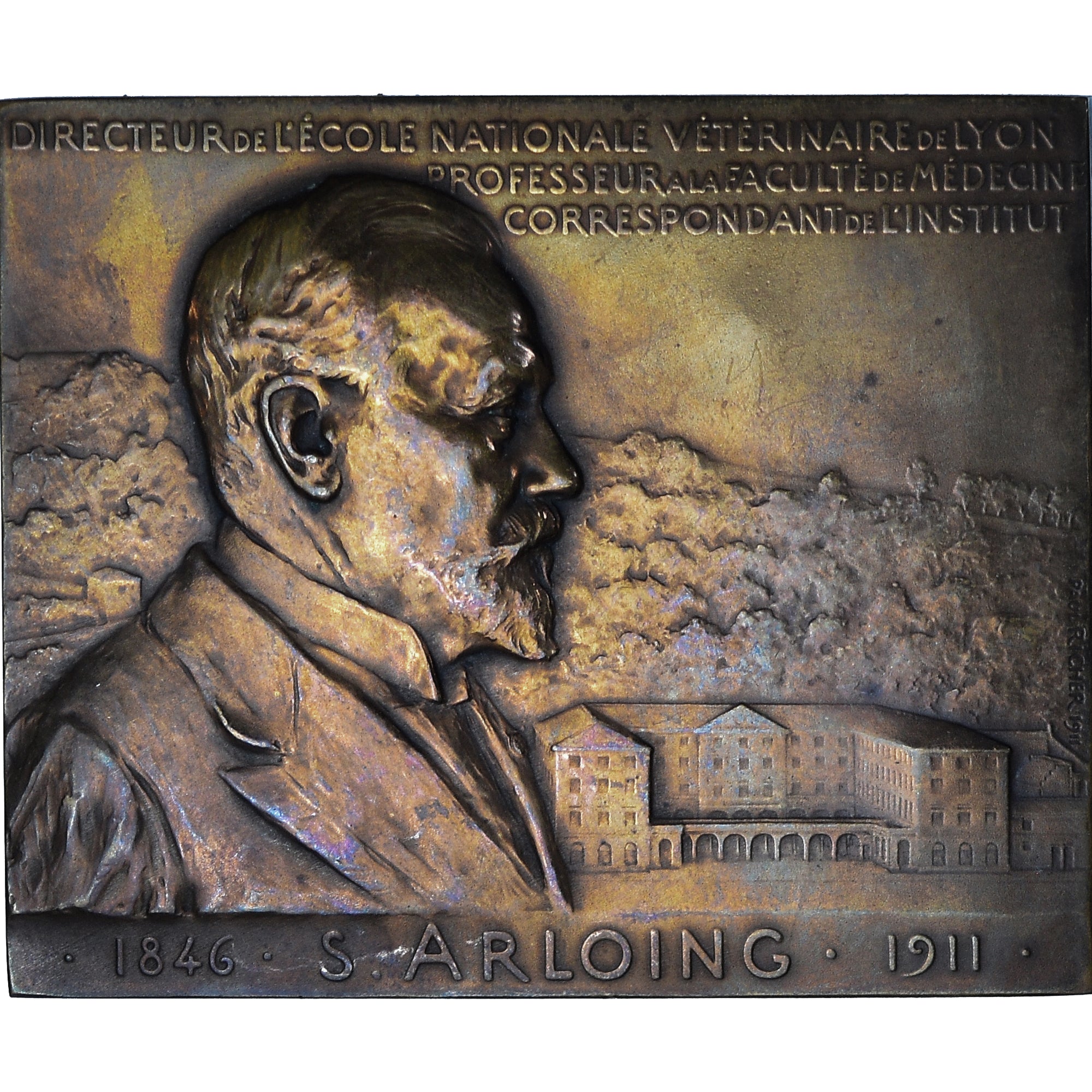 France, Médaille, Medicine, S Arloing - Ecole Nationale Vétérinaire de Lyon