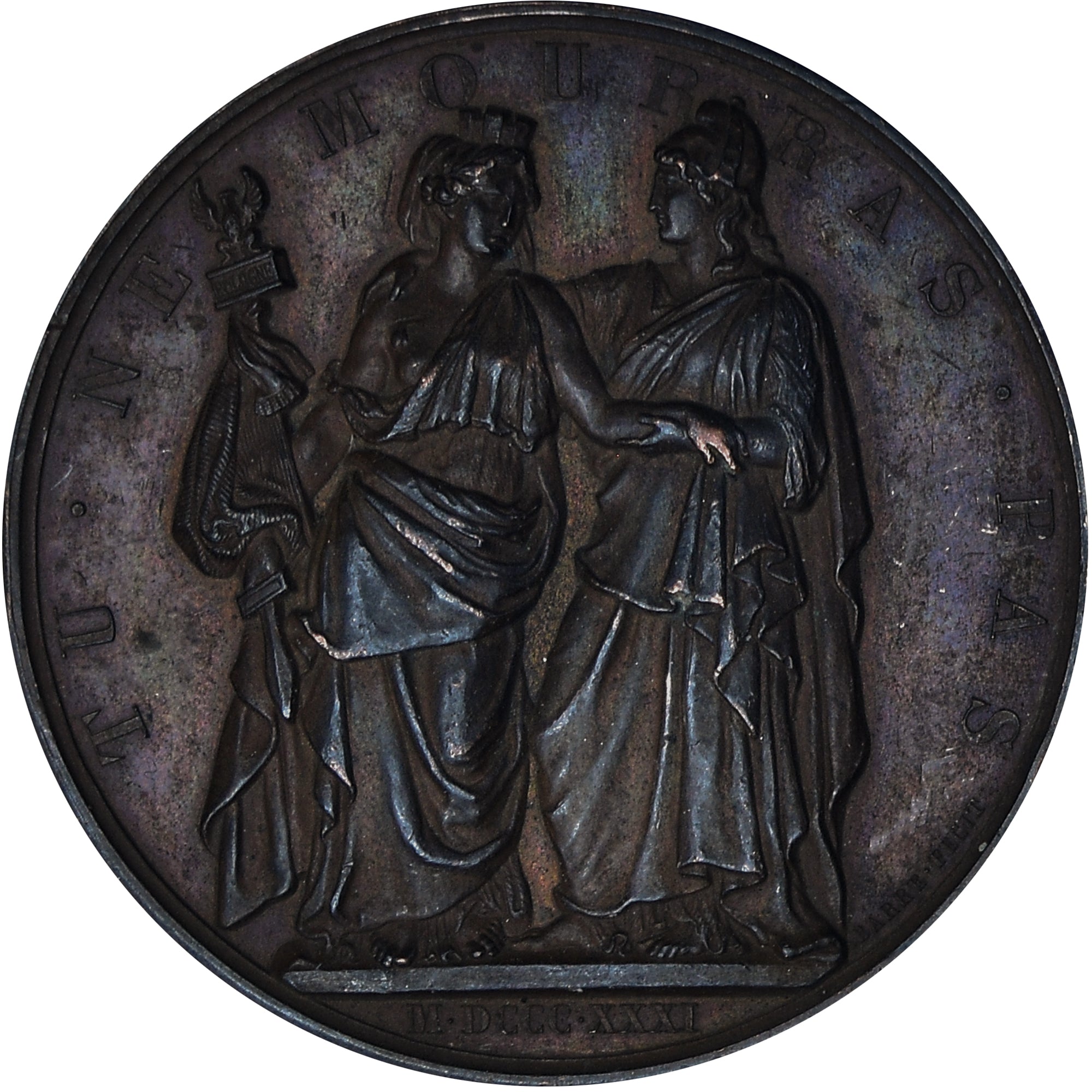 Frankrijk, Medaille, Louis Philippe Ier, A l'Héroïque Pologne, 1831, Barre