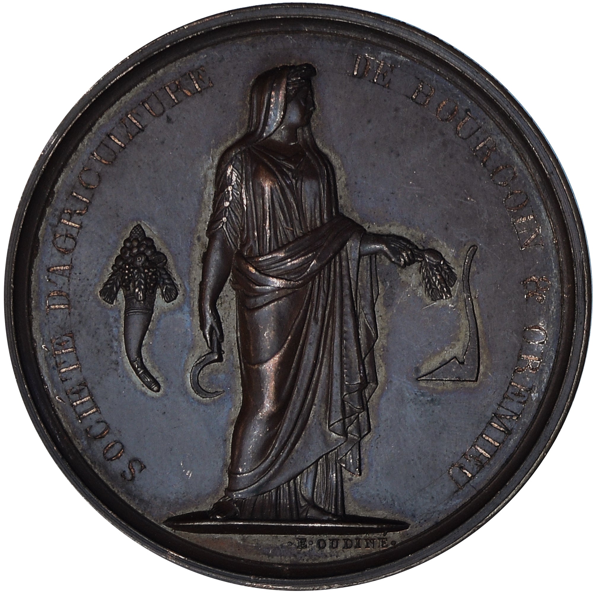 Francia, medalla, Société d'Agriculture de Bourgoin et Crémieu, Agriculture